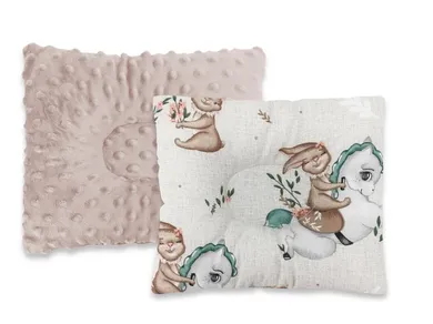 MimiNu, Petite, Caruselul, perna profilata din bumbac, minky, bej