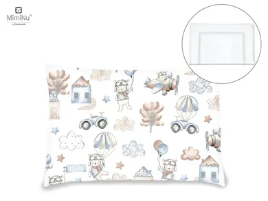 MimiNu, Piloti, perna cu fata de perna, albastru, 40-60 cm