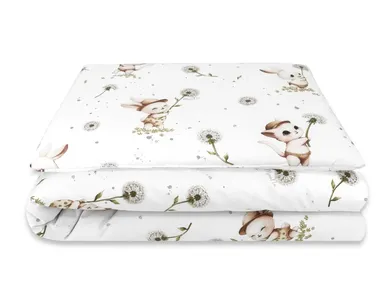 MimiNu, Pisici, set lenjerie de pat single, bumbac, 120-90 cm