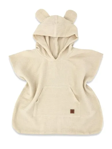 MimiNu, prosop tip poncho, bej, 4-7 ani