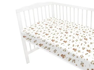 MimiNu, Ratuci, cearceaf cu elastic, bej, 60-120 cm