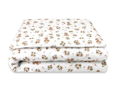 MimiNu, Ratuci, set lenjerie de pat, single, bej, 135-100 cm