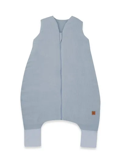 MimiNu, sac de dormit cu picioare, calduros, muselina, denim, TOG 2.5, marime S, 1-2,5 ani