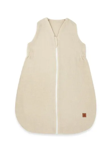 MimiNu, sac de dormit de vara cu fermoar, din muselina, bej, marime 74