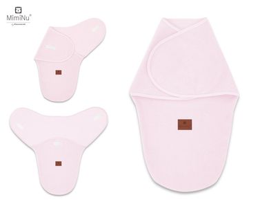 Miminu, sac de dormit pentru bebelusi, termofrotte, roz, 56-32 cm