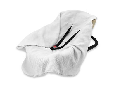 MimiNu, scutec din muselina, gri, 75-75 cm