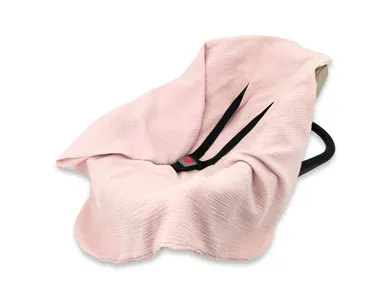 MimiNu, scutec din muselina, roz, 75-75 cm
