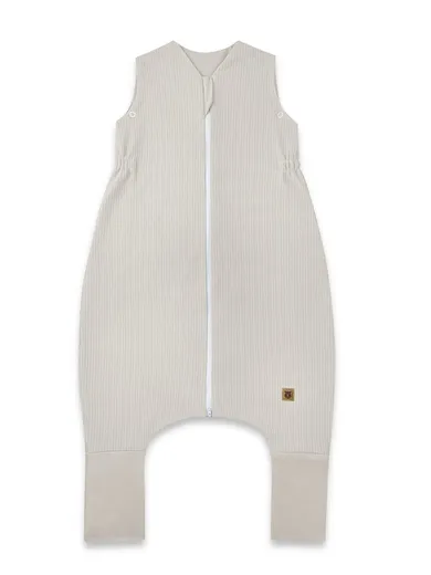 MimiNu, Soft, Flo, sac de dormit cu picioare, bej, TOG 0.5-1, marime S, 1-2.5 ani