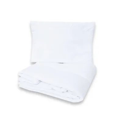 MimiNu, Standard, set de lenjerie de pat din 2 piese, alb, 135-100 cm