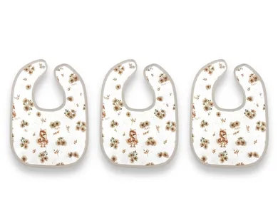 MimiNu, Trio, Ratuci, baveta impermeabila, bej, 3 buc.