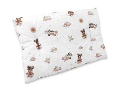 MimiNu, Ursuleti, perna profilata din bumbac, bej, 60-40 cm