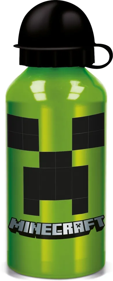 Minecraft, Creeper, sticla de apa metalic, 400 ml