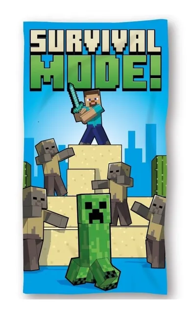 Minecraft, prosop din bumbac, 70-140 cm