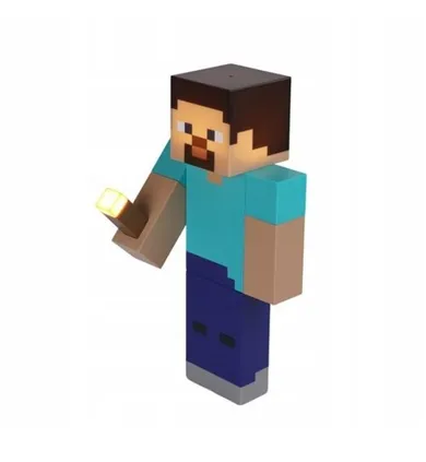Minecraft, Steve, lampa de noptiera, 26 cm