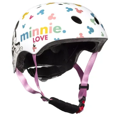 Minnie Mouse, casca de bicicleta, alb, 52-56 cm
