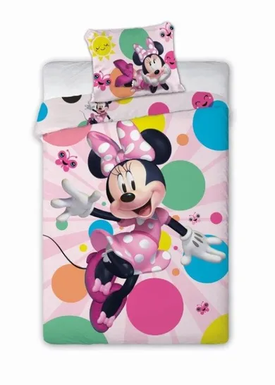 Minnie Mouse, set lenjerie de pat single, 140-200 cm