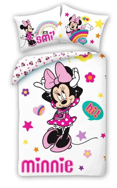 Minnie Mouse, set lenjerie de pat single, 140-200 cm