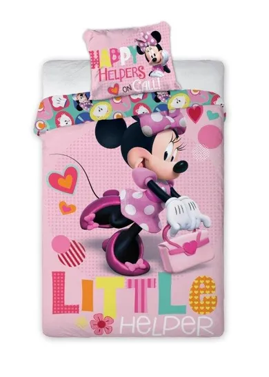 Minnie Mouse, set lenjerie de pat single, 160-200 cm