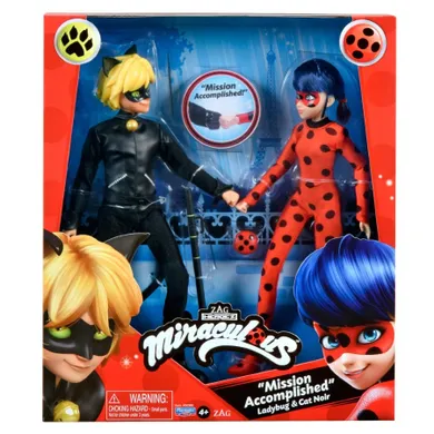 Miraculous, papusi Ladybug si Cat Noir, 30 cm