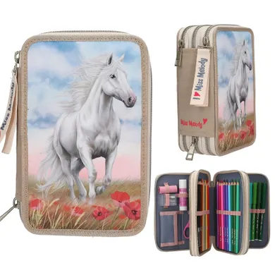 Miss Melody, Poppy Sand, penar triplu extensibil cu accesorii