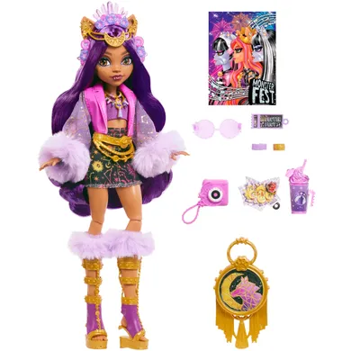 Monster High, Monster Fest, papusa Clawdeen Wolf cu accesorii