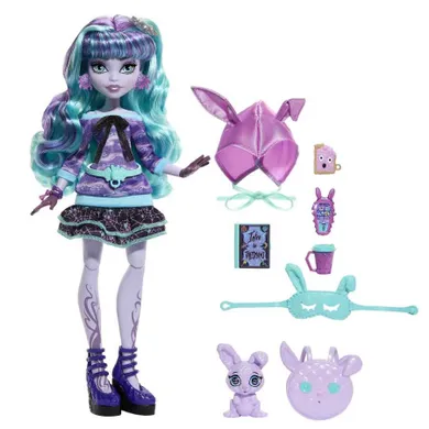 Monster High, Pijama Party, Twyla, papusa cu accesorii