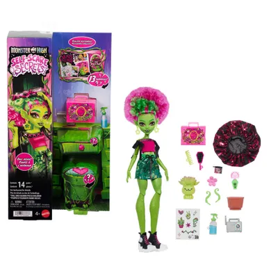 Monster High, Self-Scare Secrets, Venus McFlytrap, papusa si accesorii
