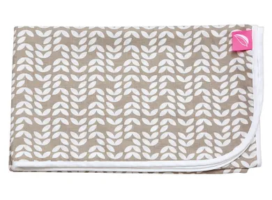 Motherhood, Bej Classics 2023, patura din bumbac, cu doua fete, 80-100 cm