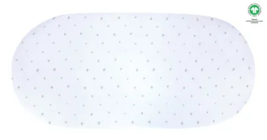 Motherhood, ECO Cearceaf pentru gondola/cosul Moise cu elastic 35-75 cm, Grey Dots