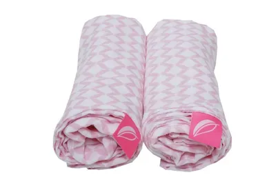 Motherhood, Paturici din muselina Premium 80-120 cm, 2 buc., Pink Classics