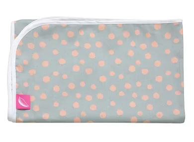 Motherhood, Puncte Roz, patura din bumbac, cu doua fete, 80-100 cm