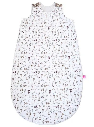 Motherhood, Zip-A-Round, sac de dormit de vara din bumbac, 2in1, TOG 1, frunze violete, 3-18 luni