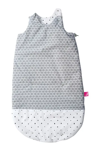 Motherhood, Zip-A-Round Sac de dormit din bumbac 2in1 (3-18 luni), Grey Classics