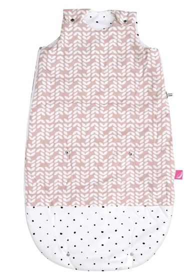 Motherhood, Zip-A-Round, sac de dormit din bumbac 2in1, 3-18 luni, Pink Classics