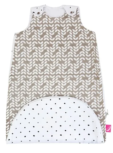 Motherhood, Zip-A-Round Sac de dormit din muselina 2in1, 3-18 luni, Beige Classics