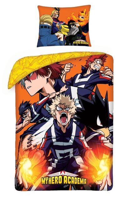 My Hero Academia, set lenjerie de pat single, 140-200 cm