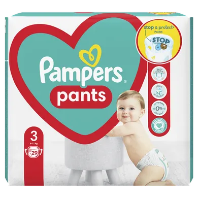 Pampers Pants, scutece-chilotel marimea 3, 6-11 kg, 29 buc.