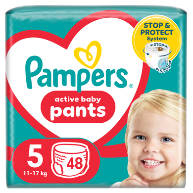Pampers Pants, scutece-chilotel marimea 5, 12-17 kg, 48 buc.