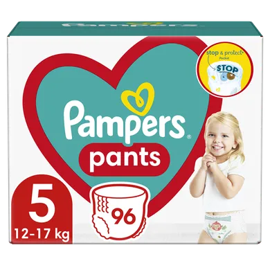 Pampers Pants, scutece-chilotel marimea 5, 12-17 kg, 96 buc.