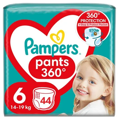 Pampers Pants, scutece-chilotel marimea 6, 14-19 kg, 44 buc.