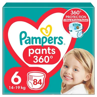 Pampers Pants, scutece-chilotel marimea 6, 14-19 kg, 84 buc.