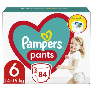 Pampers Pants, scutece-chilotel marimea 6, 14-19 kg, 84 buc.