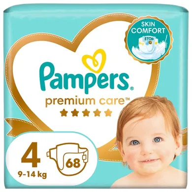 Pampers Premium Care, scutece marimea 4, 9-14 kg, 68 buc.