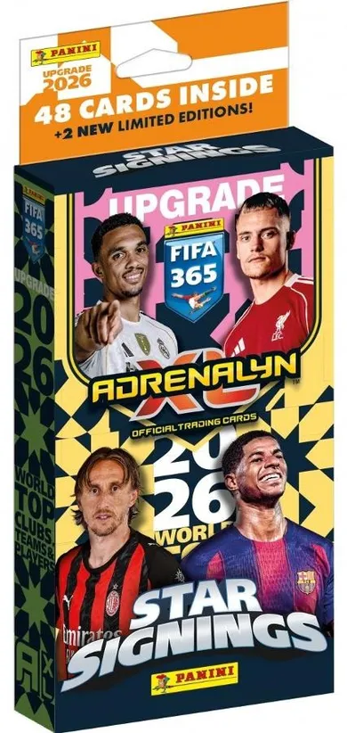Panini, FIFA 365, Adrenalyn XL, Upgrade, Star Signings, carti de colectie, 50 buc.