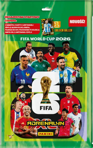 Panini, FIFA World Cup, Adrenalyn XL 2026, Mega starter set cu album de colectie