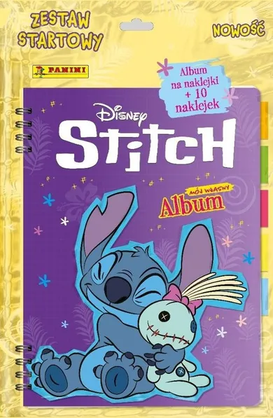 Panini, Stitch, set de start, album autocolant + 10 autocolante