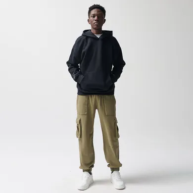 Pantaloni de trening kaki cargo regular NOWEAR