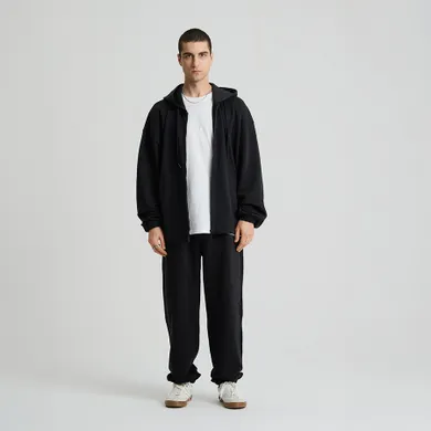 Pantaloni de trening regular negri NOWEAR