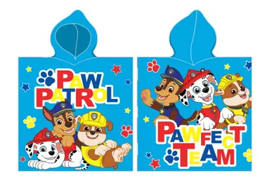 Paw Patrol, prosop tip poncho, cu gluga, 55-110 cm