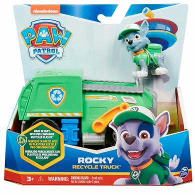 Paw Patrol, Rocky, eco masina cu figurina